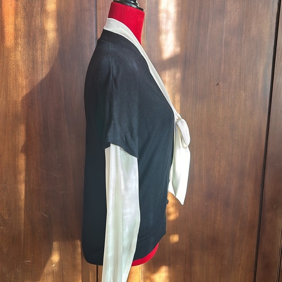 Cashmere Blend Layered Sweater Blouse S - Picture 4 of 7